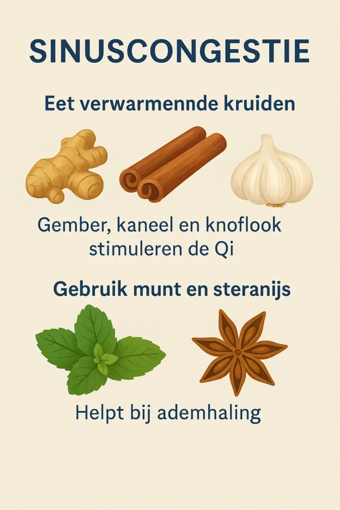 Gezonde voeding bij Sinuscongestie