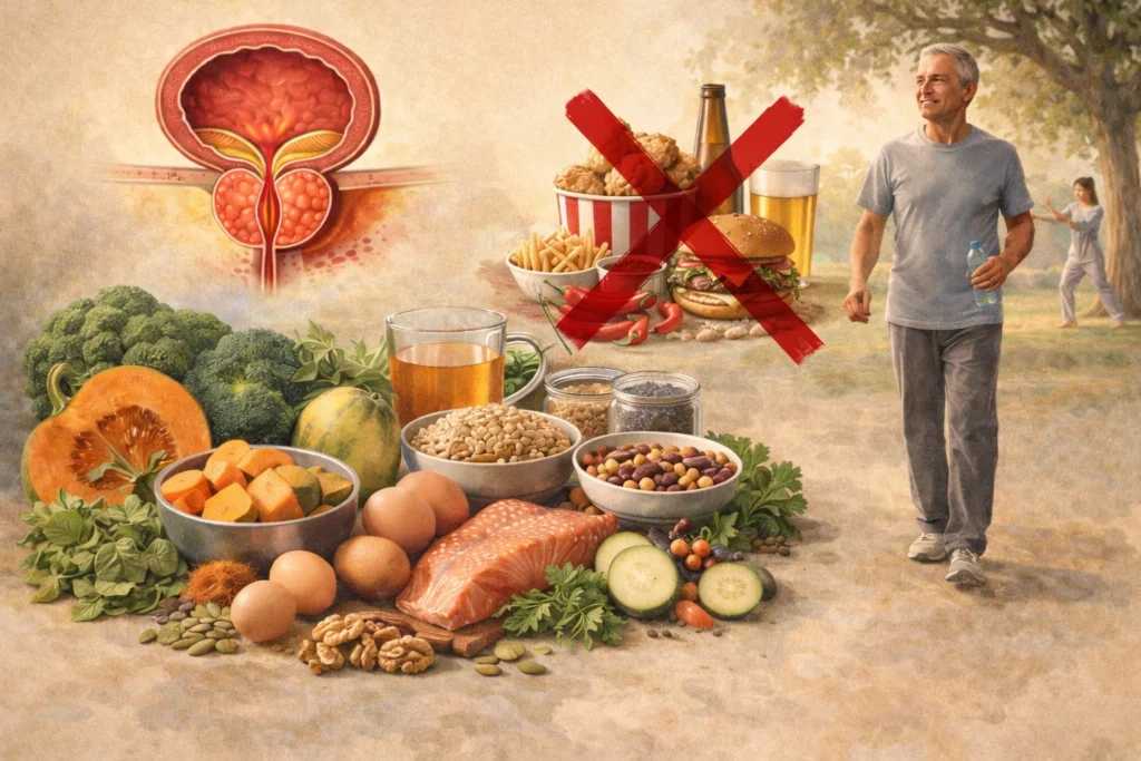 voeding bij vergroot prostaat