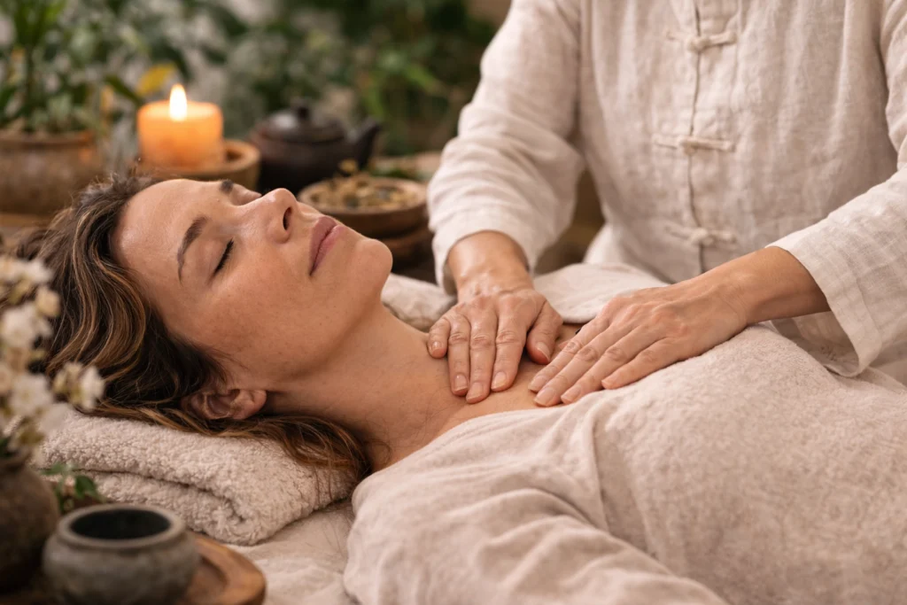 Tuina-massage en de toepassing ervan bij de behandeling van rouw.