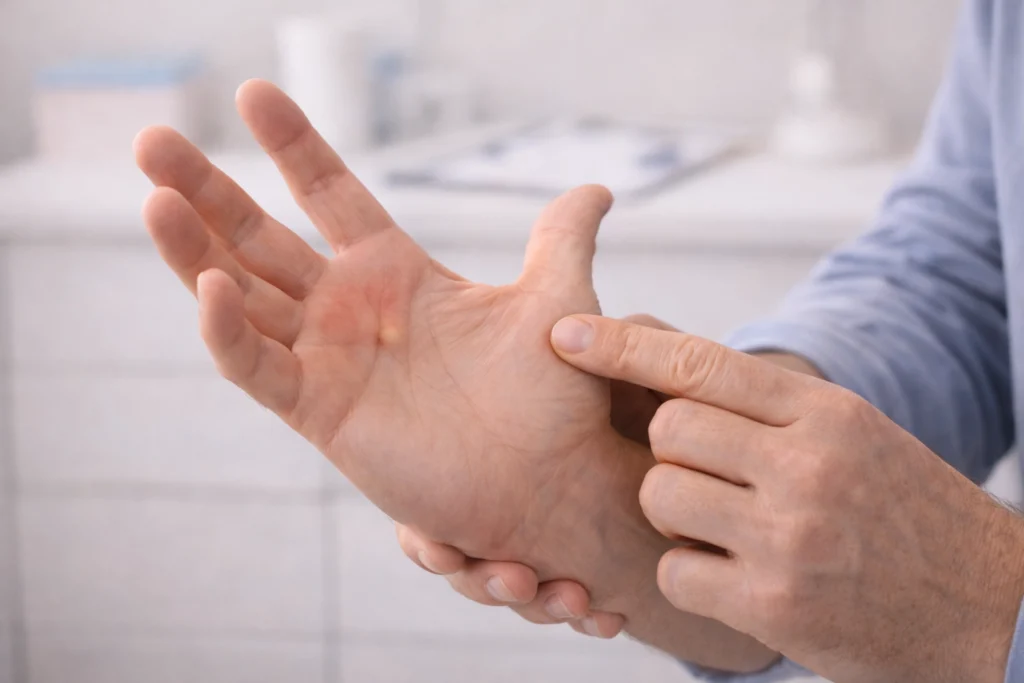 Triggerfinger komt regelmatig voor. Artsen noemen het ook “stenoserende tenosynovitis”