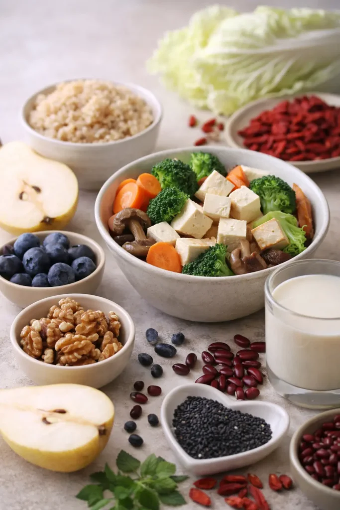 Wist je dat voeding invloed heeft op de perimenopauze? De traditionele Chinese geneeskunde (TCM) is van mening dat een evenwichtig en gecontroleerd dieet een aanzienlijke invloed heeft op de behandeling van deze aandoening.